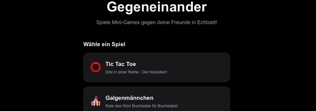 Gegeneinander Spielen